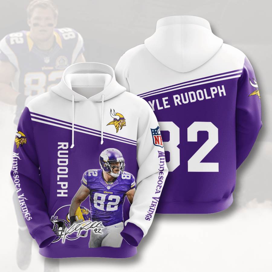 Sports American Football Nfl Minnesota Vikings Kyle Rudolph Usa 829 3d Hoodie