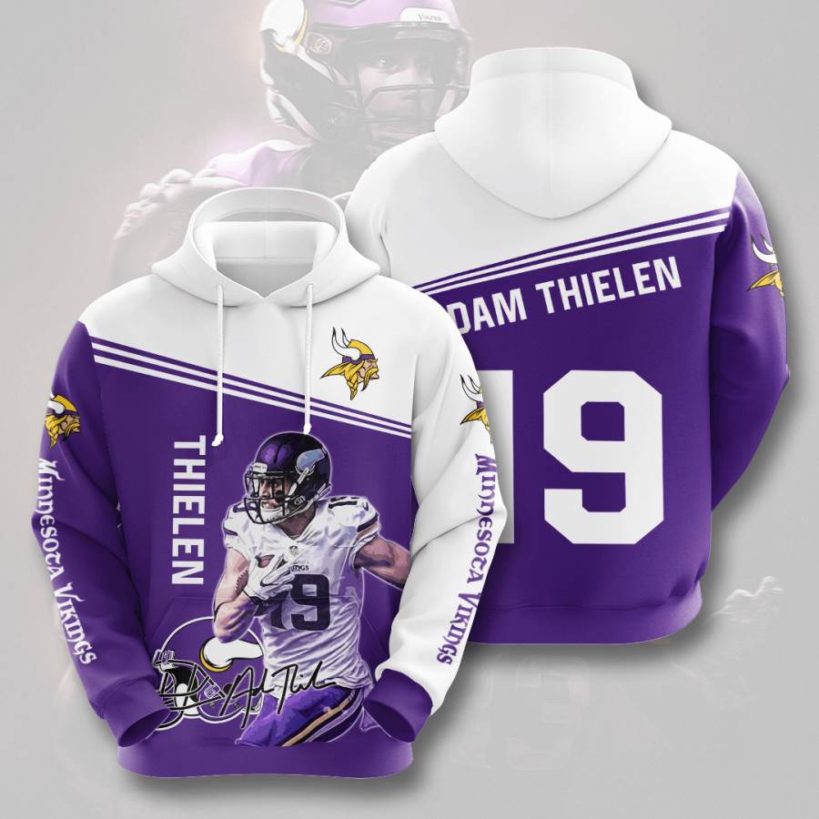 Sports American Football Nfl Minnesota Vikings Usa 553 3d Hoodie