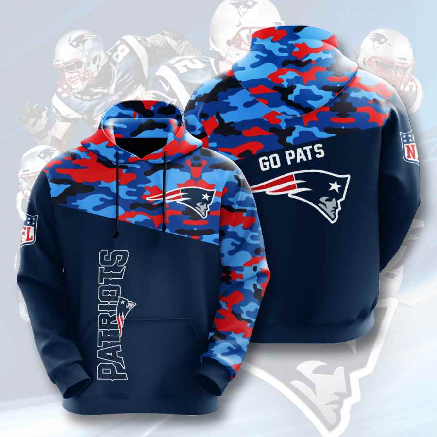 Sports American Football Nfl New England Patriots Usa 228 3d Hoodie