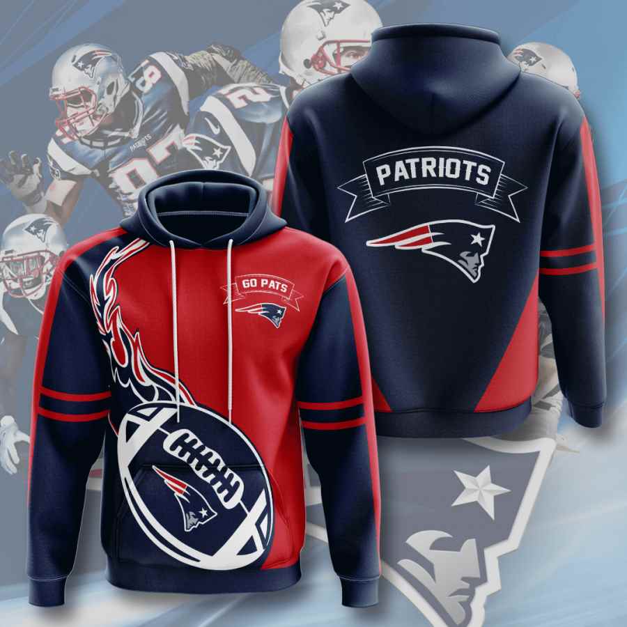 Sports American Football Nfl New England Patriots Usa 230 3d Hoodie