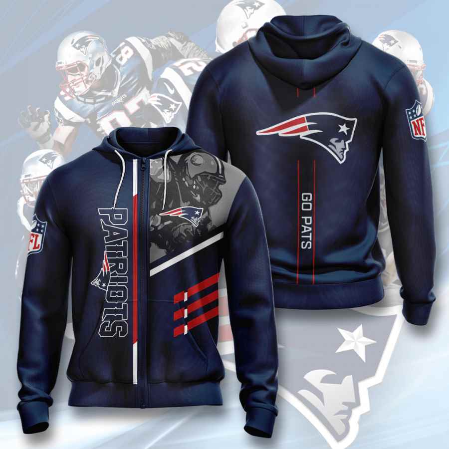 Sports American Football Nfl New England Patriots Usa 233 3d Hoodie