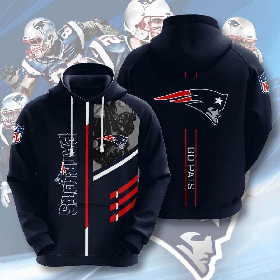 Sports American Football Nfl New England Patriots Usa 47 3d Hoodie