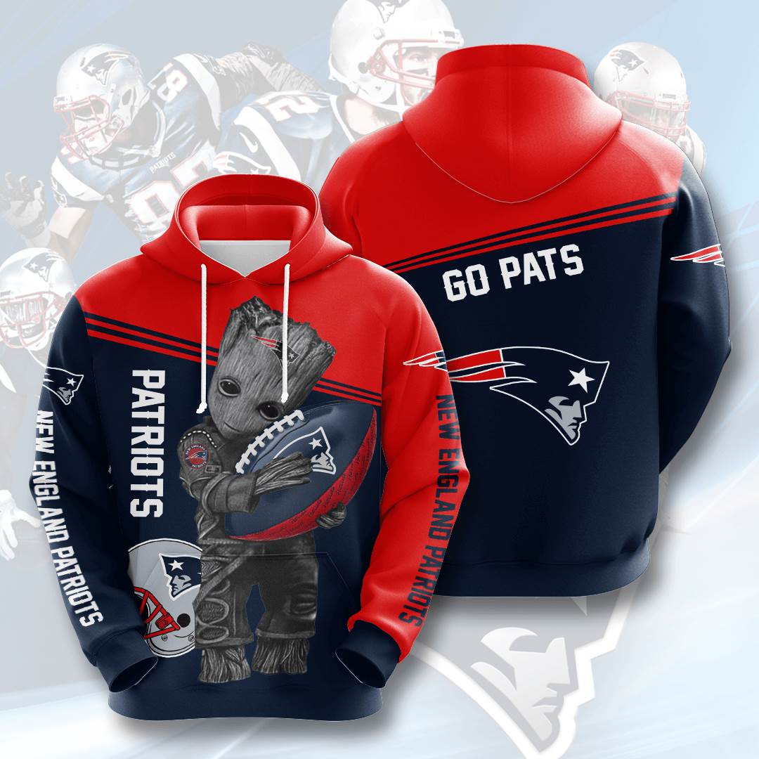 Sports American Football Nfl New England Patriots Usa 555 3d Hoodie