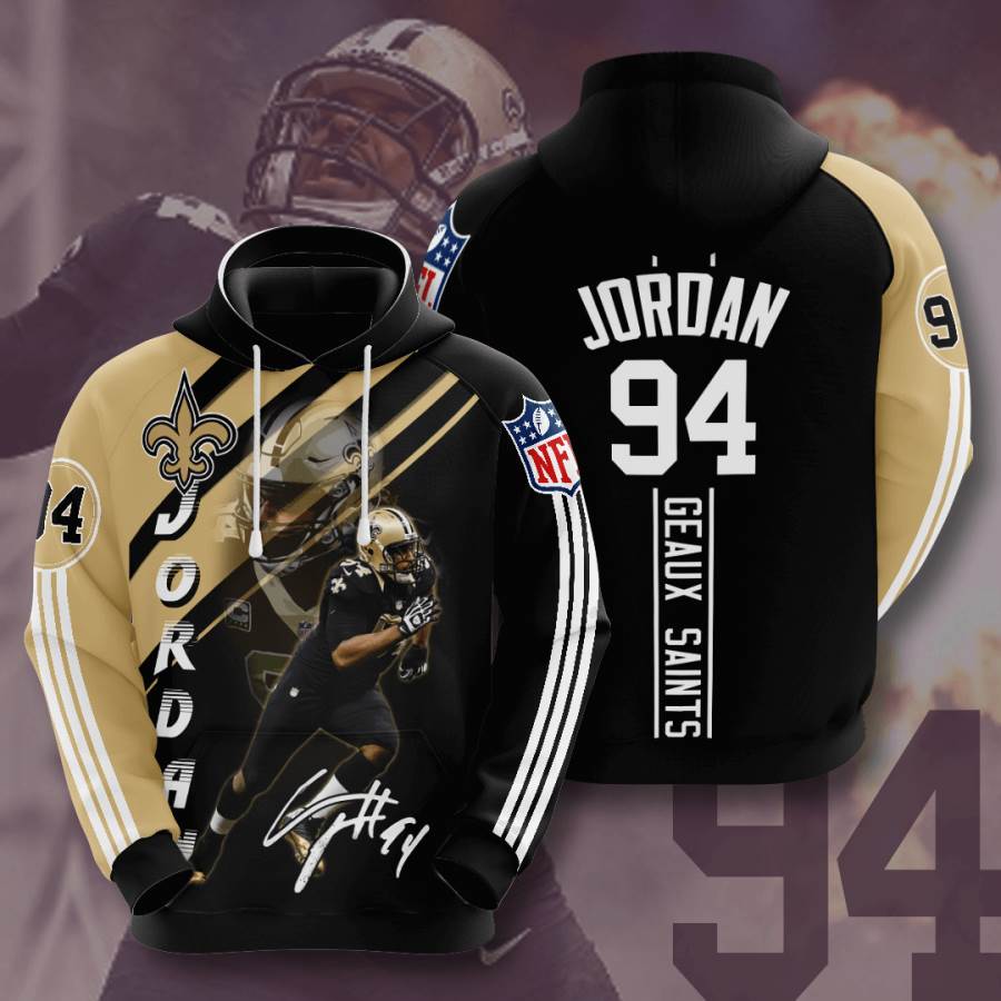 Sports American Football Nfl New Orleans Saints Cameron Jordan Usa 1145 3d Hoodie