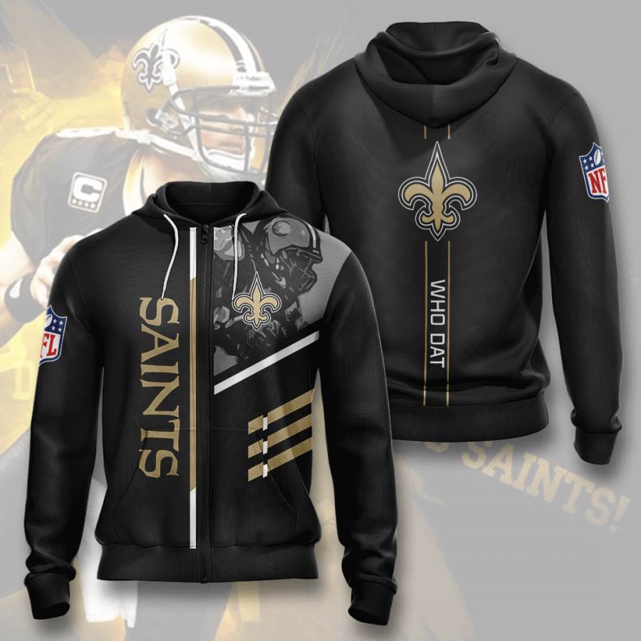 Sports American Football Nfl New Orleans Saints Usa 236 3d Hoodie