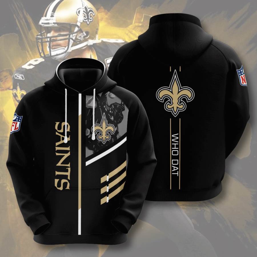 Sports American Football Nfl New Orleans Saints Usa 49 3d Hoodie