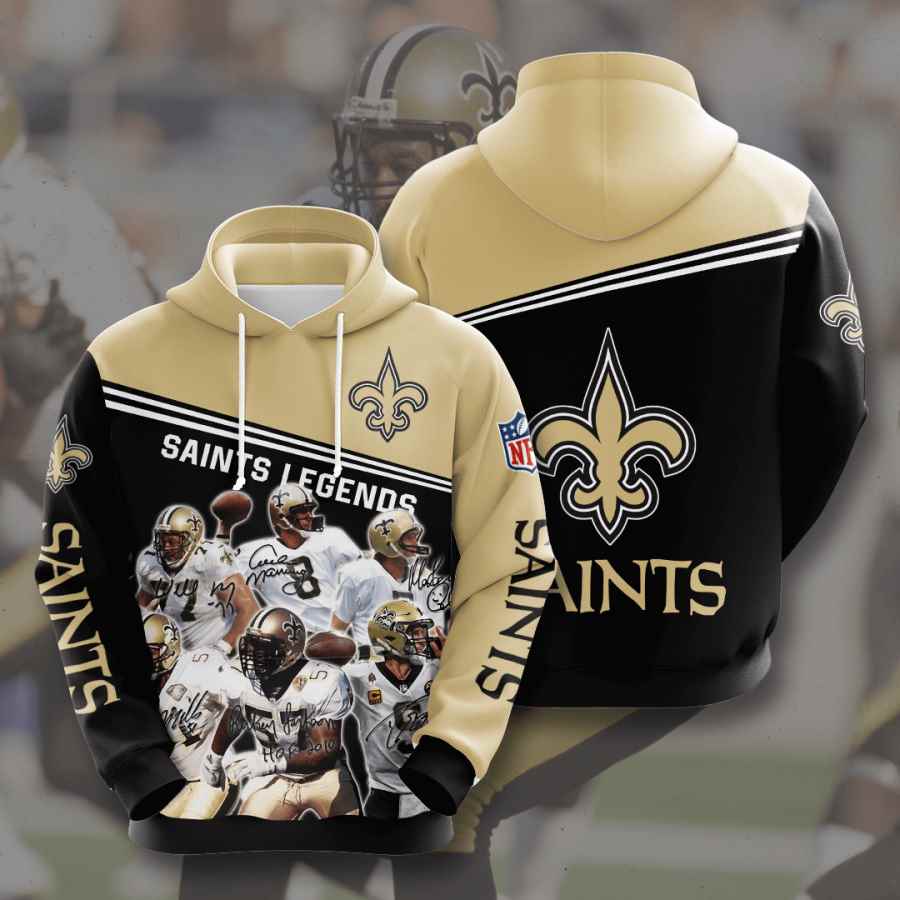 Sports American Football Nfl New Orleans Saints Usa 837 3d Hoodie