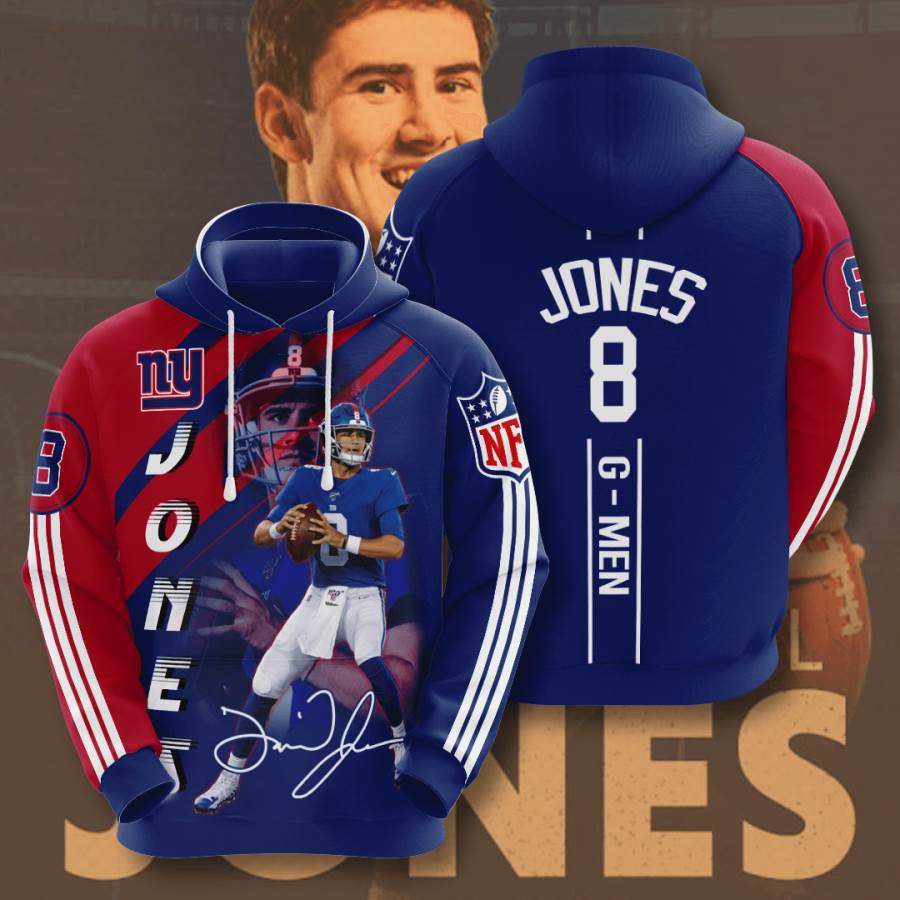 Sports American Football Nfl New York Giants Daniel Jones Usa 1150 3d Hoodie