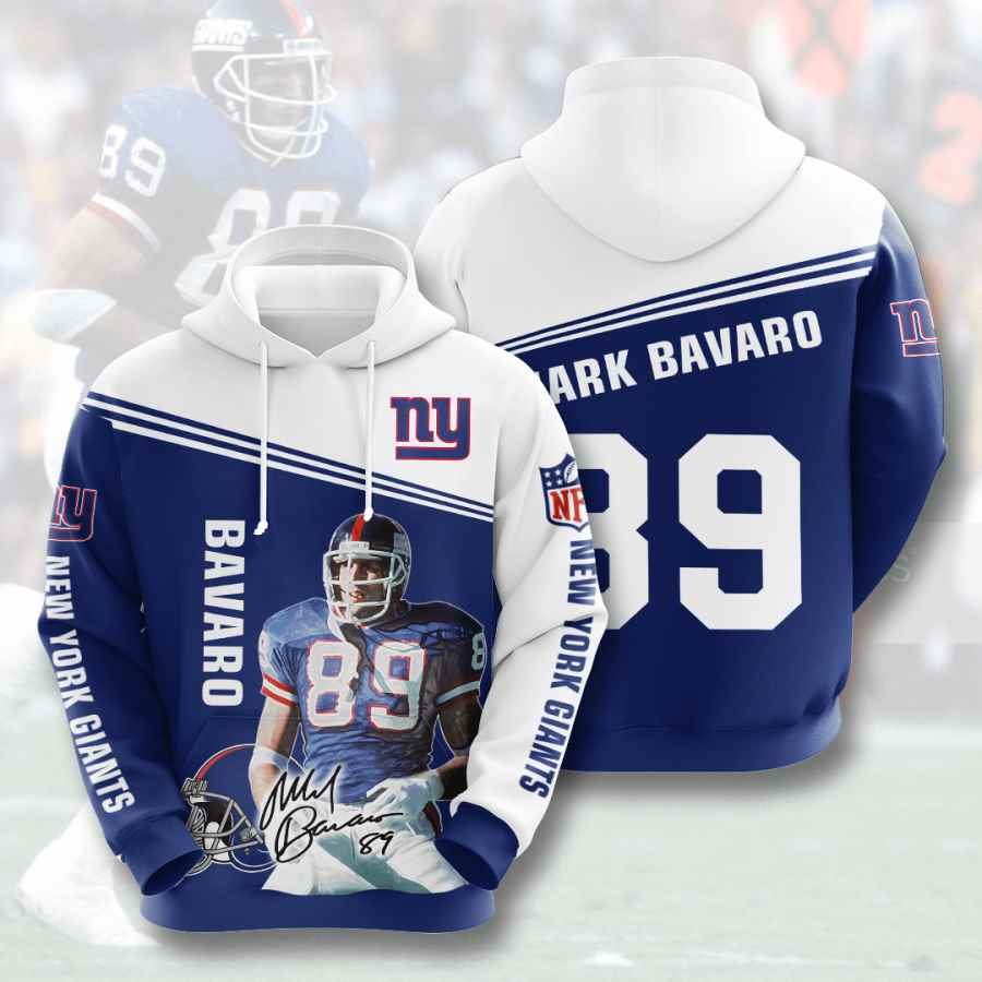 Sports American Football Nfl New York Giants Mark Bavaro Usa 844 3d Hoodie