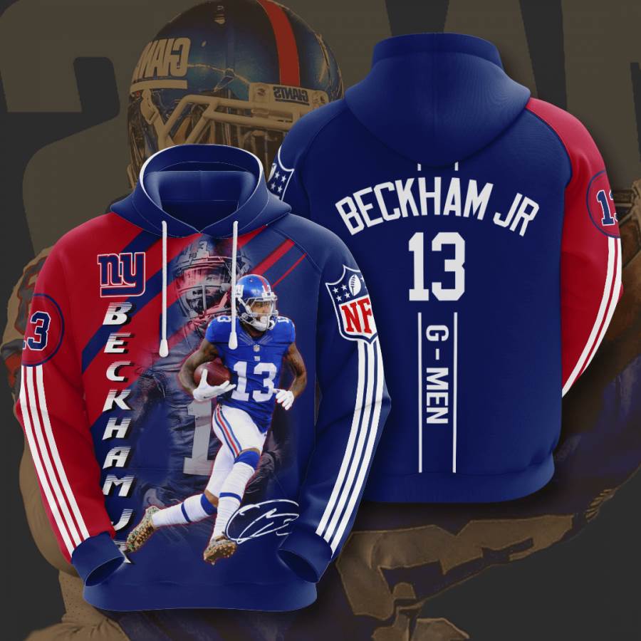 Sports American Football Nfl New York Giants Odell Beckham Jr Usa 1149 3d Hoodie