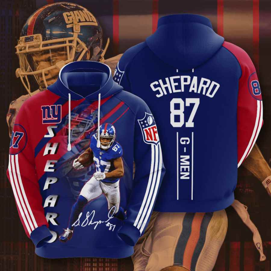 Sports American Football Nfl New York Giants Sterling Shepard Usa 1154 3d Hoodie