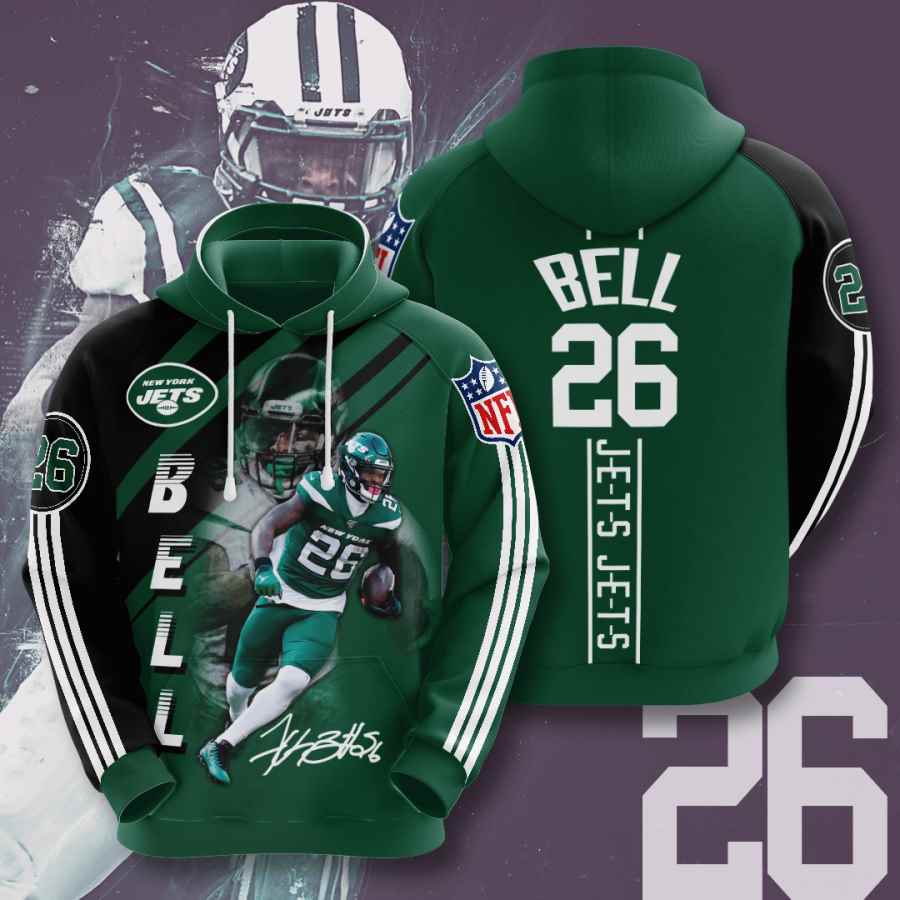 Sports American Football Nfl New York Jets Leveon Bell Usa 1158 3d Hoodie