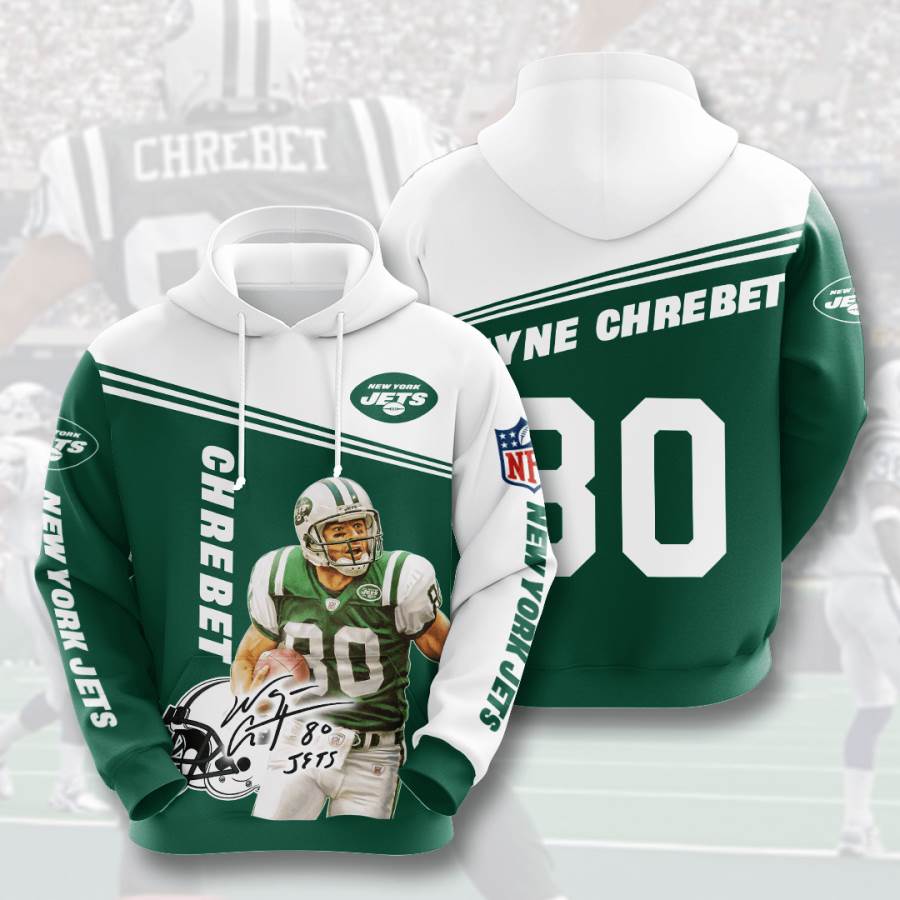 Sports American Football Nfl New York Jets Wayne Chrebet Usa 850 3d Hoodie