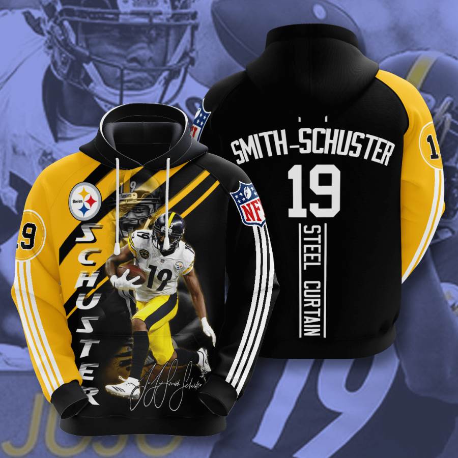 Sports American Football Nfl Pittsburgh Steelers Juju Smithschuster Usa 1184 3d Hoodie