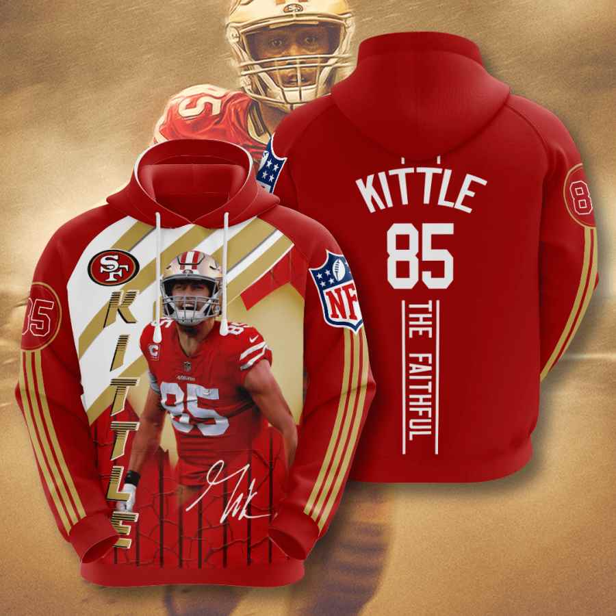 Sports American Football Nfl San Francisco 49ers George Kittle Usa 1026 3d Hoodie