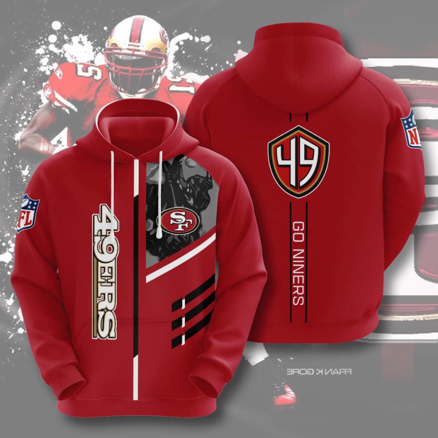 Sports American Football Nfl San Francisco 49ers Usa 300 3d Hoodie