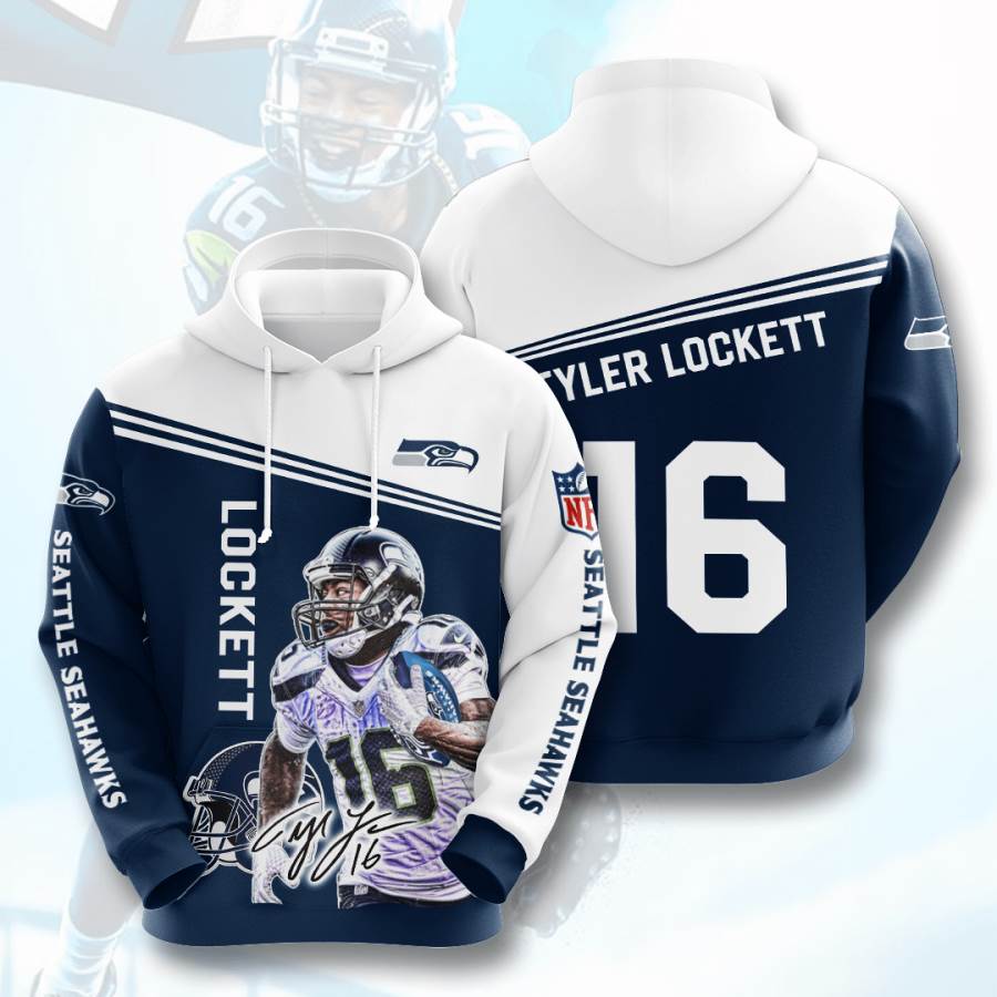 Sports American Football Nfl Seattle Seahawks Tyler Lockett Usa 903 3d Hoodie