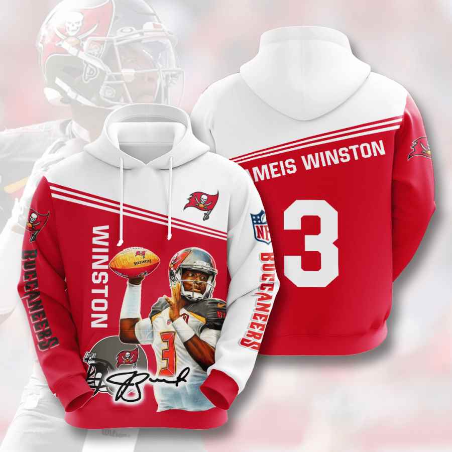 Sports American Football Nfl Tampa Bay Buccaneers Jameis Winston Usa 906 3d Hoodie