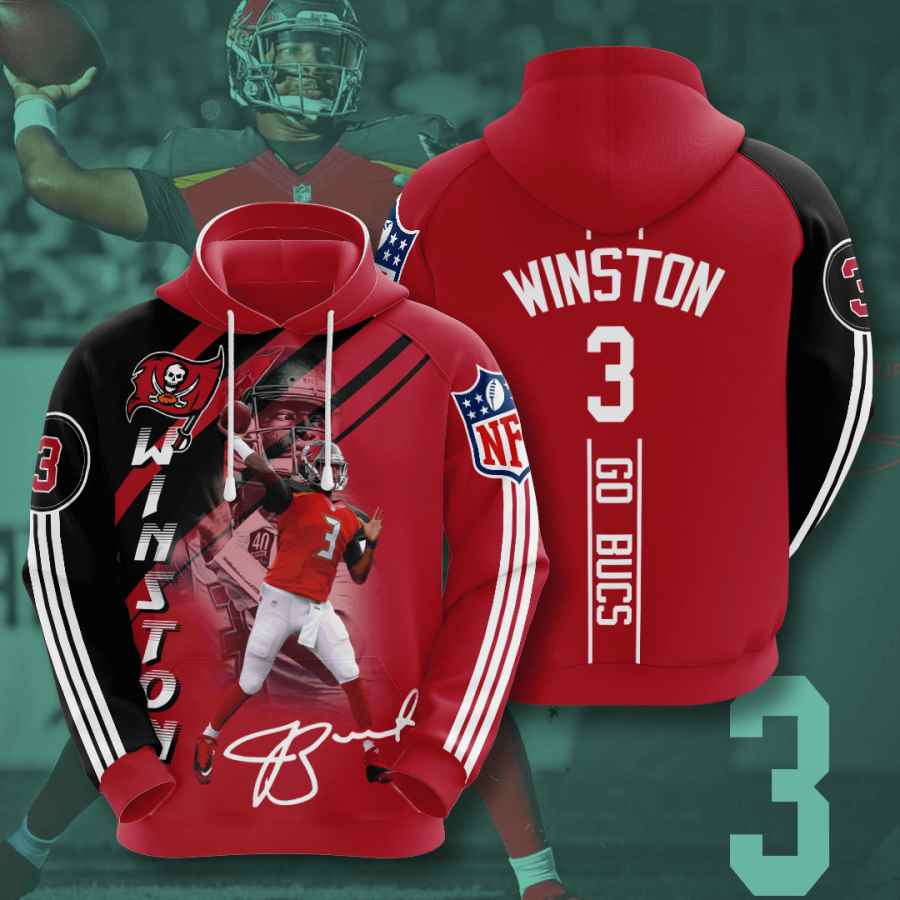 Sports American Football Nfl Tampa Bay Buccaneers Jameis Winston Usa 932 3d Hoodie