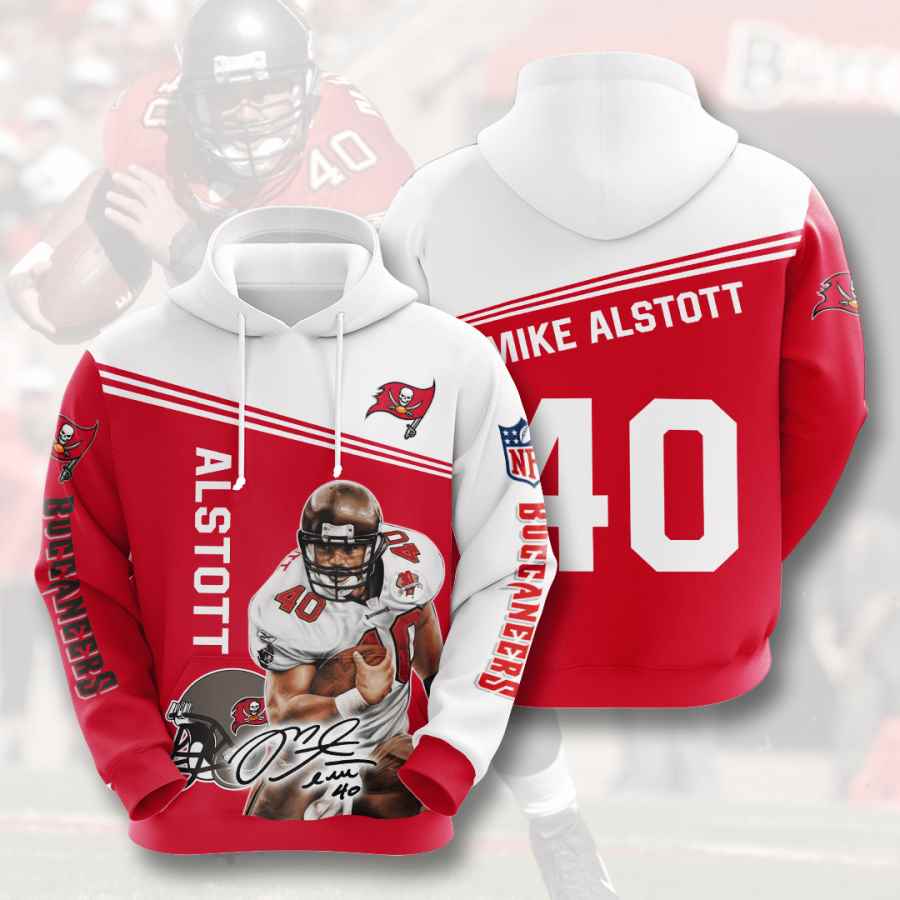 Sports American Football Nfl Tampa Bay Buccaneers Mike Alstott Usa 908 3d Hoodie