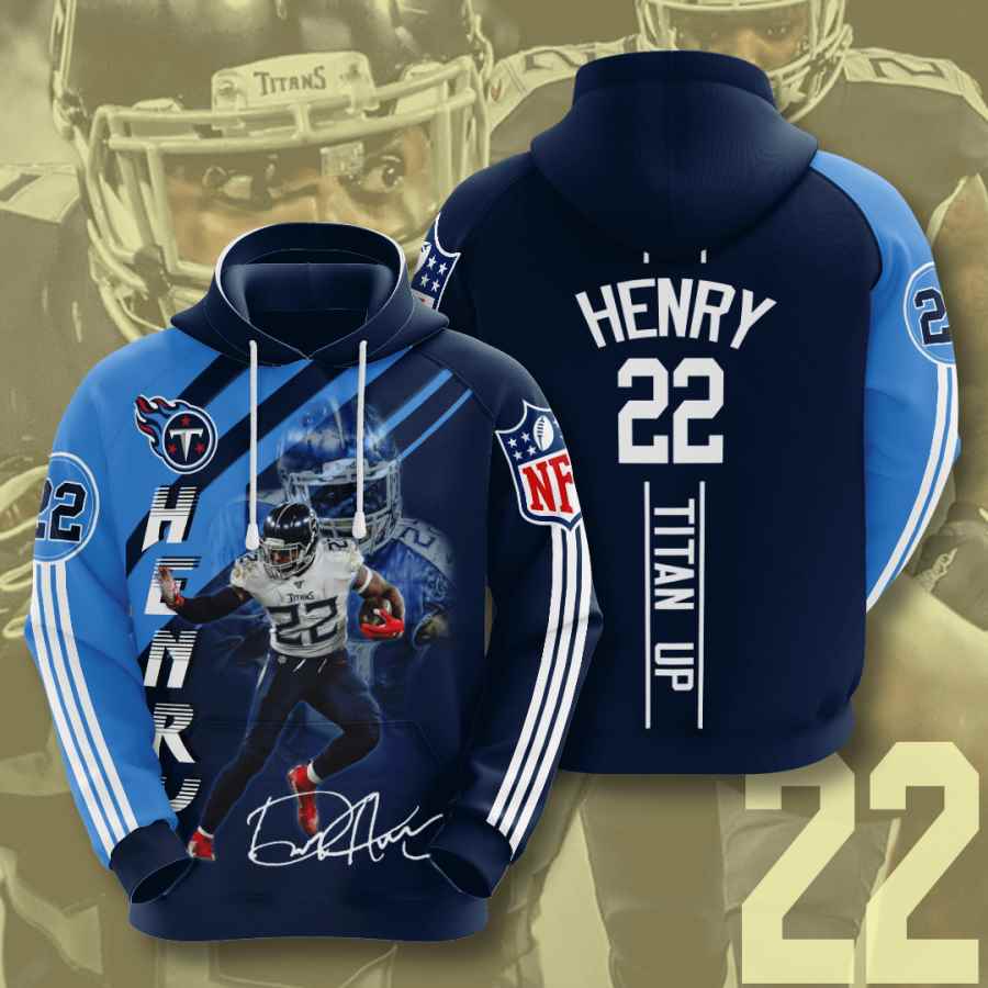 Sports American Football Nfl Tennessee Titans Derrick Henry Usa 1236 3d Hoodie