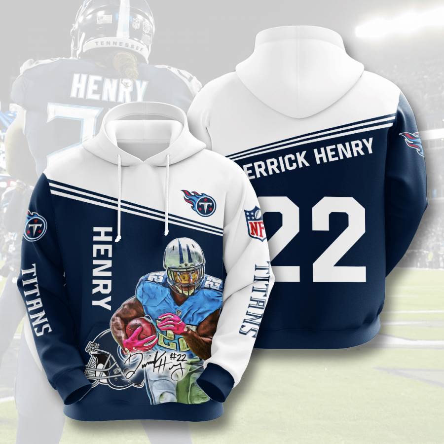 Sports American Football Nfl Tennessee Titans Derrick Henry Usa 912 3d Hoodie