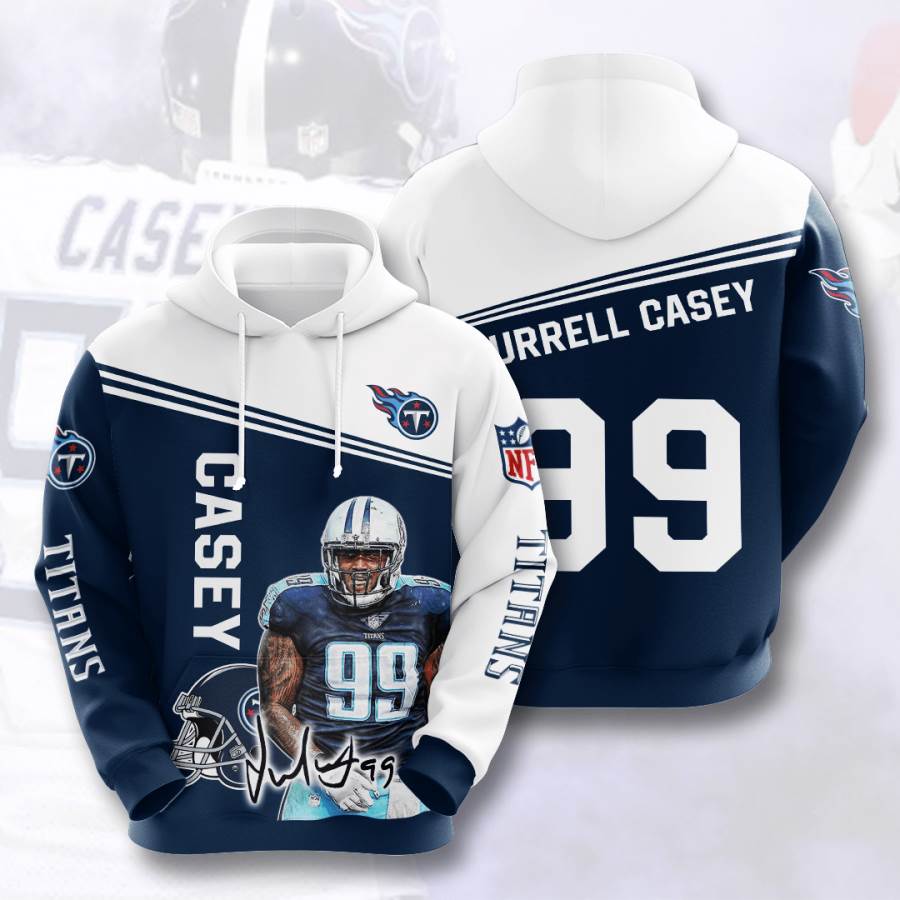 Sports American Football Nfl Tennessee Titans Jurrell Casey Usa 914 3d Hoodie