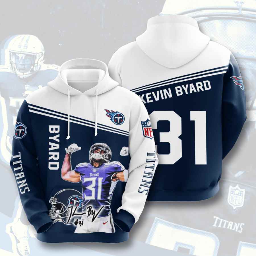 Sports American Football Nfl Tennessee Titans Kevin Byard Usa 915 3d Hoodie