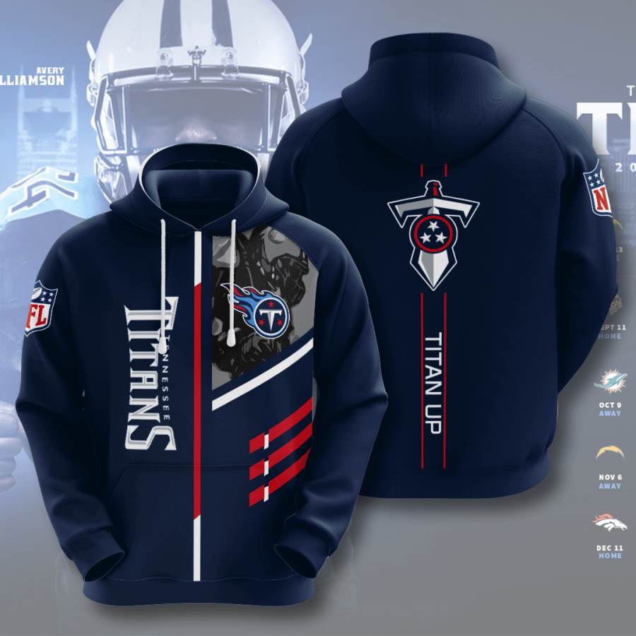 Sports American Football Nfl Tennessee Titans Usa 64 3d Hoodie