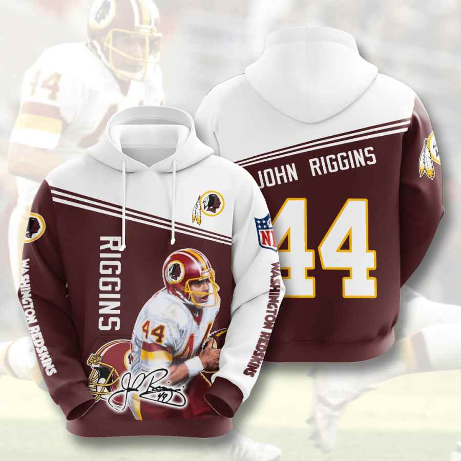 Sports American Football Nfl Washington Redskins John Riggins Usa 922 3d Hoodie