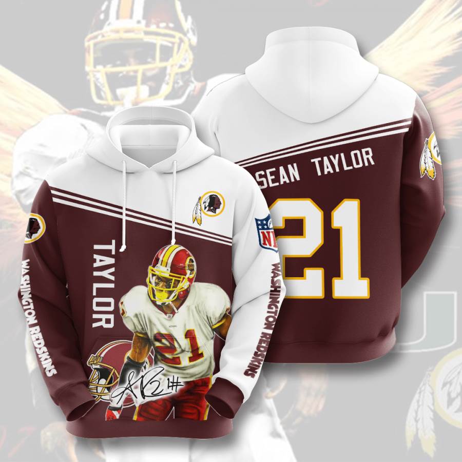 Sports American Football Nfl Washington Redskins Sean Taylor Usa 924 3d Hoodie