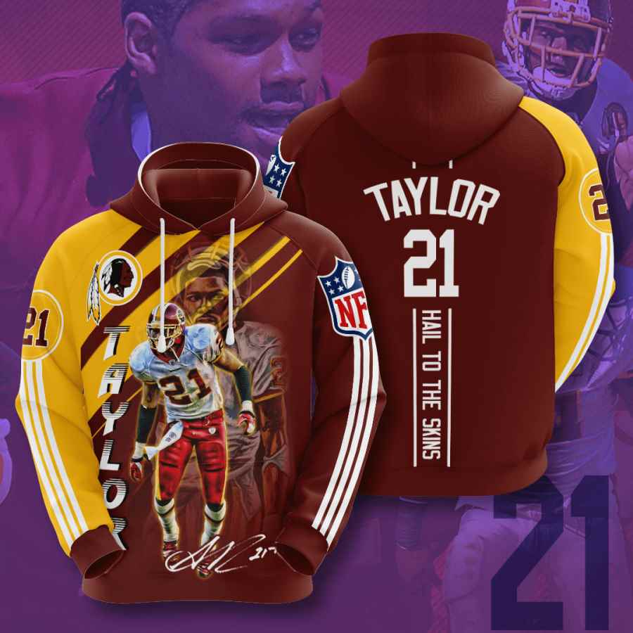 Sports American Football Nfl Washington Redskins Sean Taylor Usa 1266 3d Hoodie