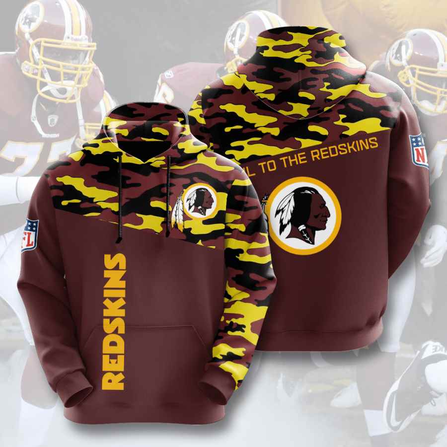 Sports American Football Nfl Washington Redskins Usa 349 3d Hoodie