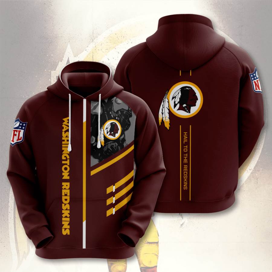 Sports American Football Nfl Washington Redskins Usa 66 3d Hoodie