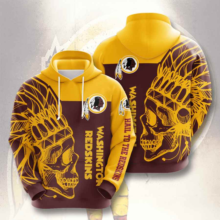 Sports American Football Nfl Washington Redskins Usa 687 3d Hoodie