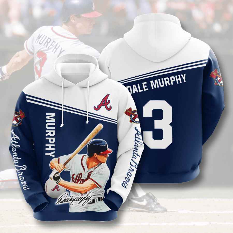 Sports Baseball Mlb Atlanta Braves Dale Murphy Usa 695 3d Hoodie