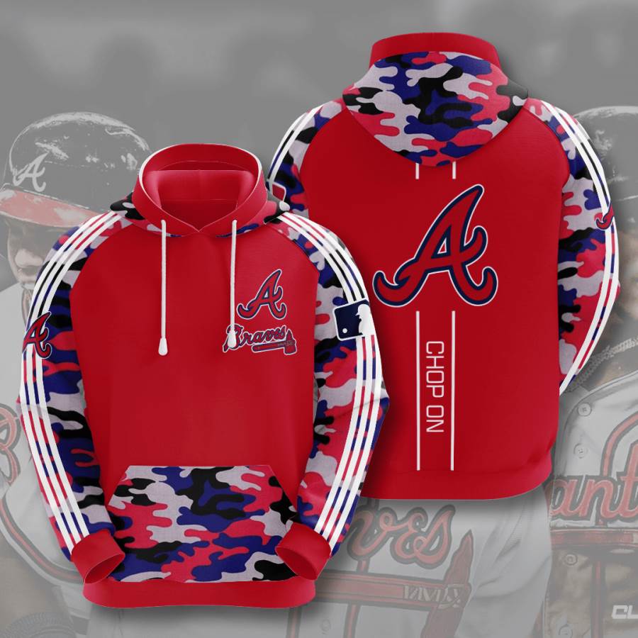 Sports Baseball Mlb Atlanta Braves Usa 379 3d Hoodie