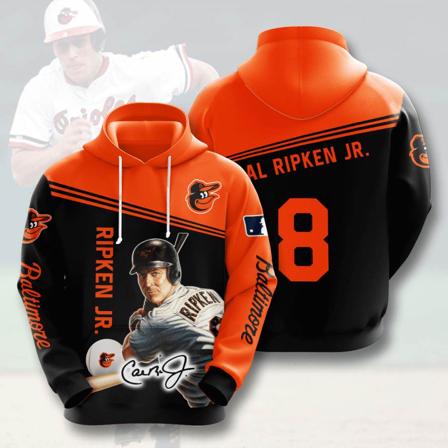 Sports Baseball Mlb Baltimore Orioles Cal Ripken Jr Usa 698 3d Hoodie