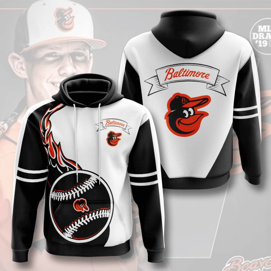 Sports Baseball Mlb Baltimore Orioles Usa 393 3d Hoodie