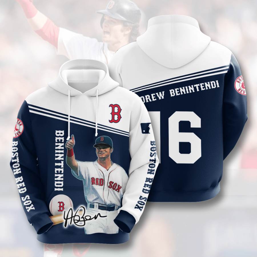 Sports Baseball Mlb Boston Red Sox Andrew Benintendi Usa 701 3d Hoodie