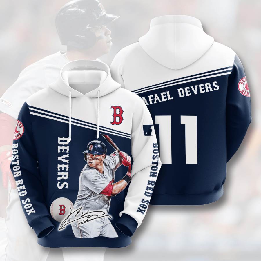 Sports Baseball Mlb Boston Red Sox Rafael Devers Usa 703 3d Hoodie