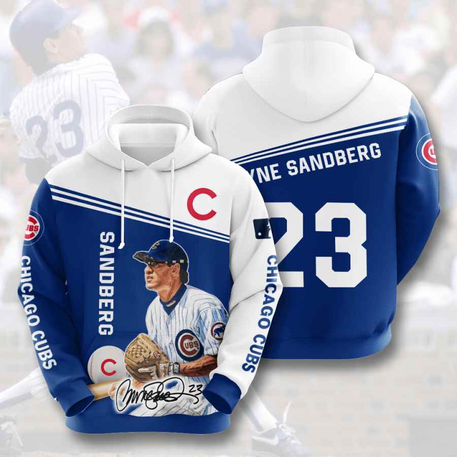 Sports Baseball Mlb Chicago Cubs Ryne Sandberg Usa 726 3d Hoodie