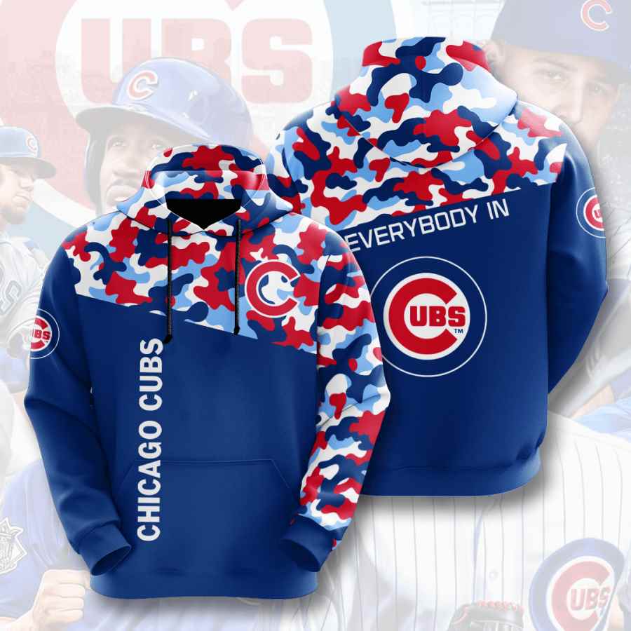 Sports Baseball Mlb Chicago Cubs Usa 123 3d Hoodie