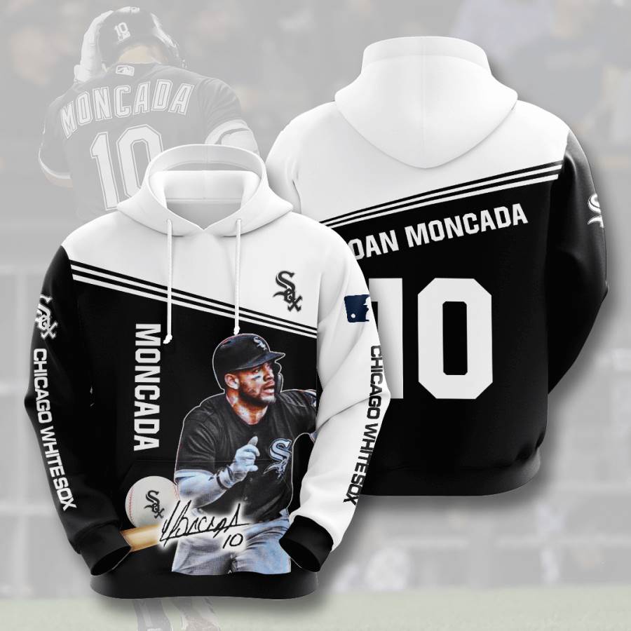 Sports Baseball Mlb Chicago White Sox Yoan Moncada Usa 728 3d Hoodie