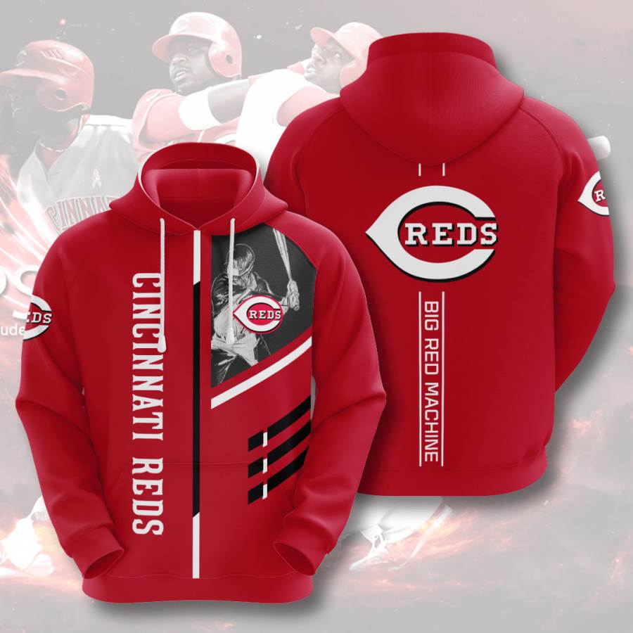 Sports Baseball Mlb Cincinnati Reds Usa 110 3d Hoodie