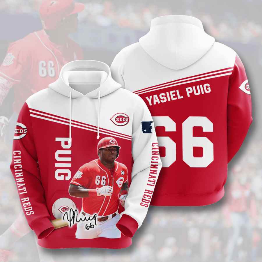 Sports Baseball Mlb Cincinnati Reds Yasiel Puig Usa 717 3d Hoodie