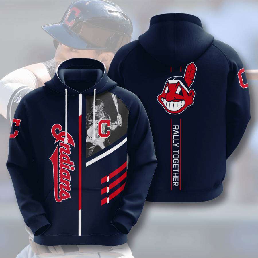 Sports Baseball Mlb Cleveland Indians Usa 116 3d Hoodie