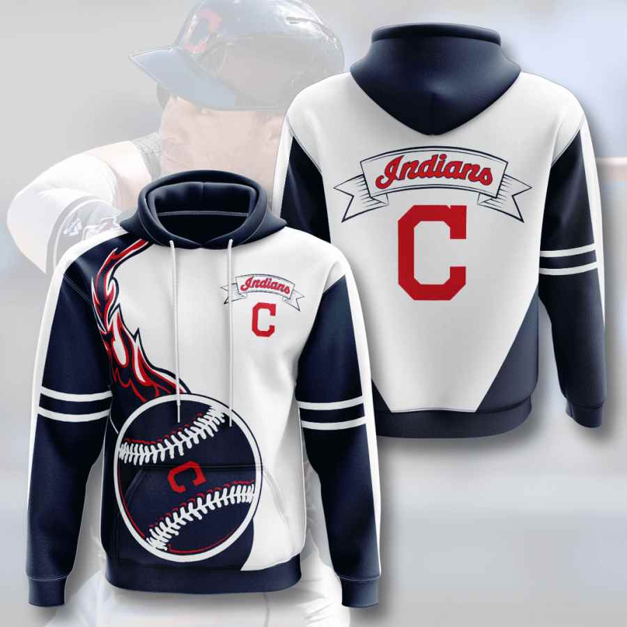 Sports Baseball Mlb Cleveland Indians Usa 448 3d Hoodie