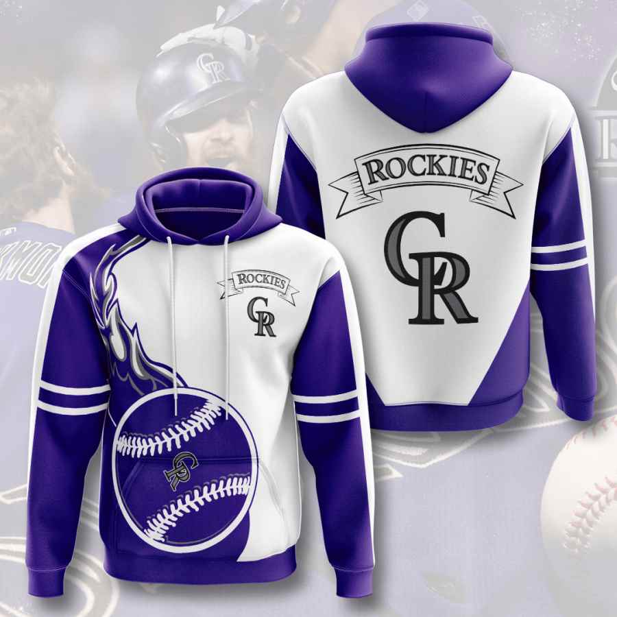 Sports Baseball Mlb Colorado Rockies Usa 452 3d Hoodie