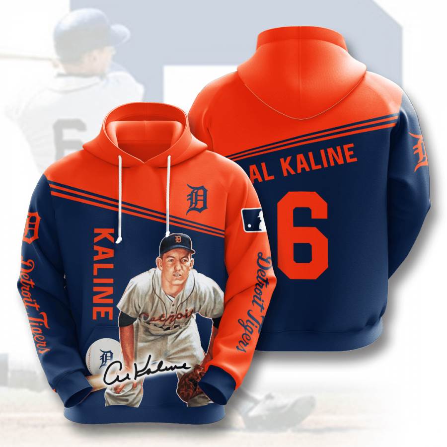 Sports Baseball Mlb Detroit Tigers Al Kaline Usa 747 3d Hoodie